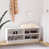 Meuble Chaussure Blanc Bois