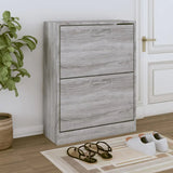 Meuble Chaussure Blanc et Gris