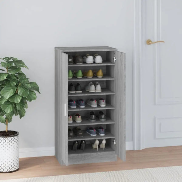 Meuble Chaussure Bois Gris