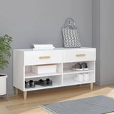 Meuble Chaussure Design Blanc Laqué