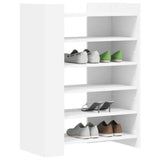 Meuble Chaussure Entrée Blanc et Bois