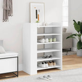Meuble Chaussure Entrée Blanc et Bois