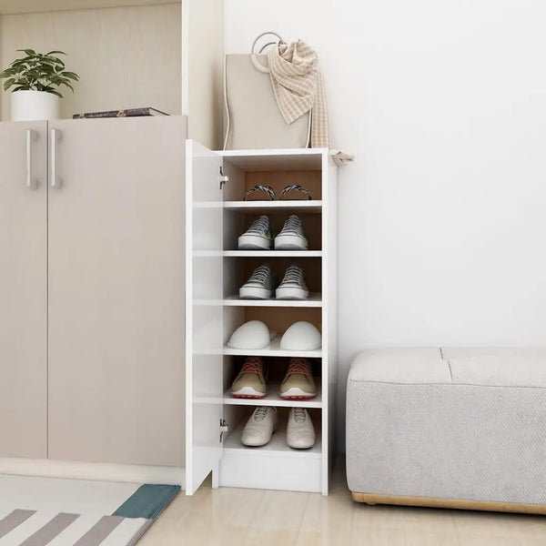 Meuble Chaussure Etroit Blanc