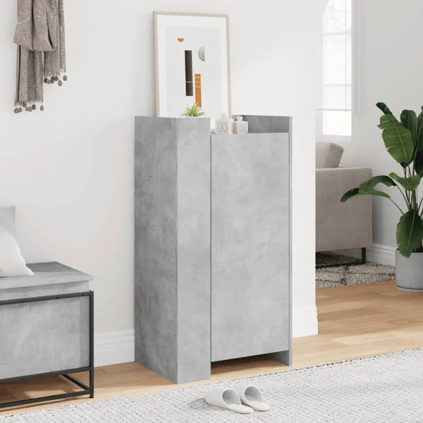 Meuble Chaussure Gris Beton