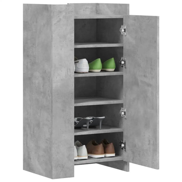 Meuble Chaussure Gris Beton