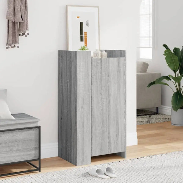 Meuble Chaussure Gris et Blanc