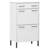 Meuble Chaussure Metal Blanc