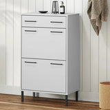 Meuble Chaussure Metal Blanc