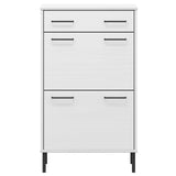 Meuble Chaussure Metal Blanc
