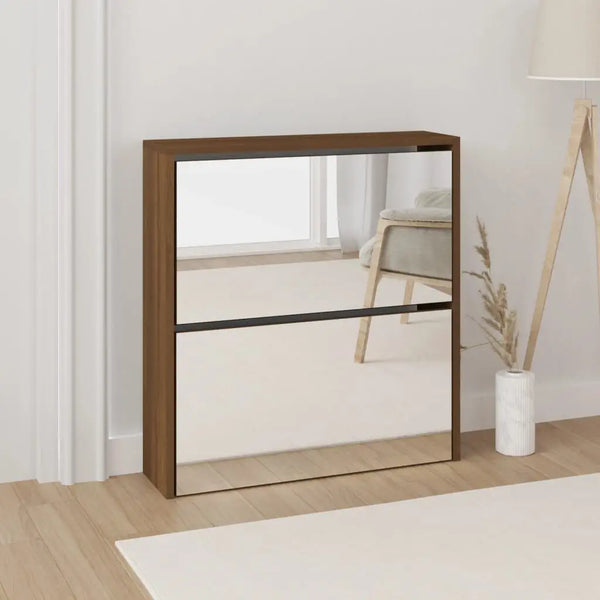 Meuble Chaussure Miroir Bois