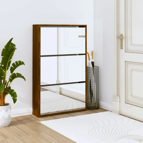 Meuble Chaussure Miroir Bois