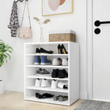 Meuble Chaussures Blanc Brillant