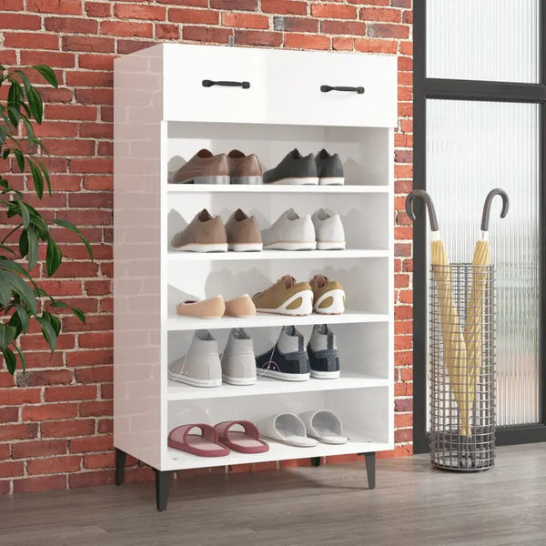 Meuble Chaussures Blanc Laqué