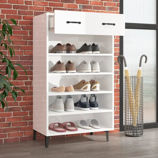 Meuble Chaussures Blanc Laqué