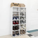 Meuble Chaussures Blanc Laqué Brillant