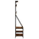Meuble D’entrée Porte Manteau Rustique Bois