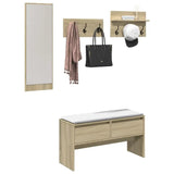 Meuble D’entrée Rangement et Vestiaire avec Miroir