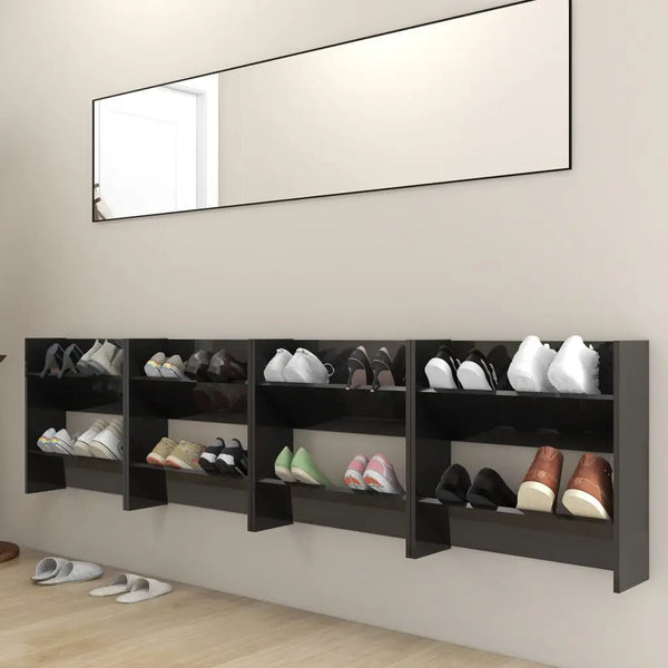 Meuble Noir Laqué à Chaussures