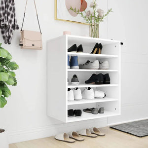 Petit Meuble a Chaussures Blanc