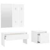 Petit Meuble D’entrée Blanc Laqué