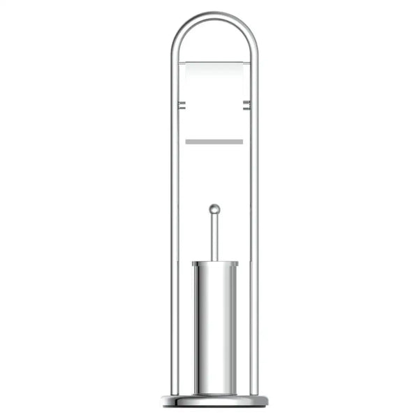 Porte-papier Toilette et Brosse sur Pied