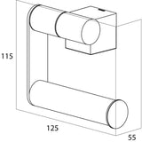Porte Papier Toilette Noir Mat