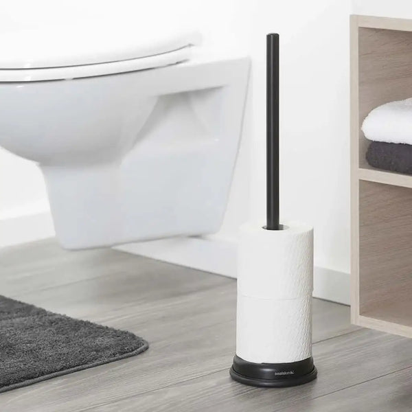 Porte Papier Toilette sur Pied Noir
