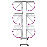 Sechoir a Linge Etendoir Pliable Ailes Pliables 3 Niveaux