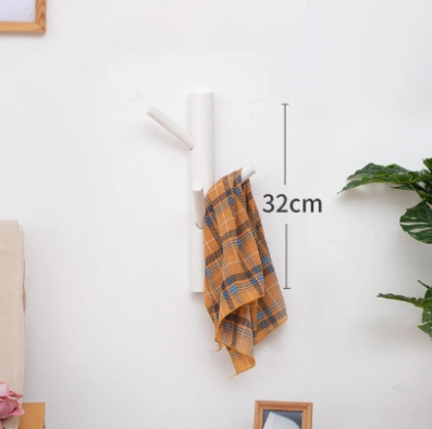 Porte Manteau Mural Vertical Blanc