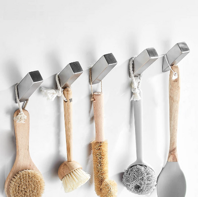 Crochet Porte Manteau Rectangulaire Argent