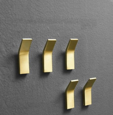 Crochet Porte Manteau Design Doré