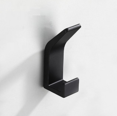 Crochet Porte Manteau Double Noir