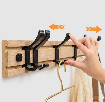 Porte Manteau Mural Crochets Amovibles