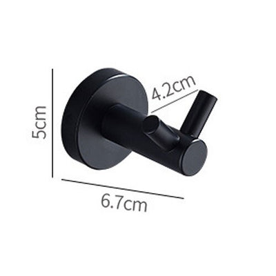 Patère Crochet Porte Manteau Noir