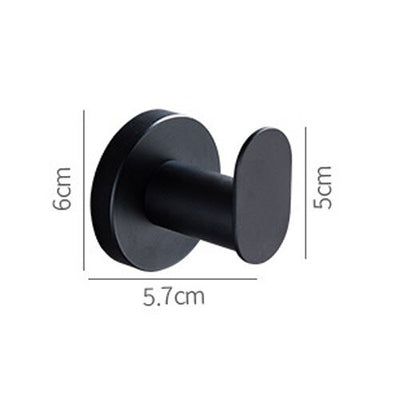 Crochet Porte Manteau Socle Plat Noir