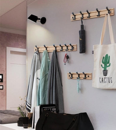 Porte Manteau Mural Bois