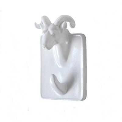 Crochet Porte Manteau Bouc Blanc