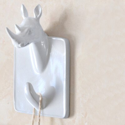 Crochet Porte Manteau Rhinocéros