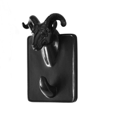 Crochet Porte Manteau Bouc Noir