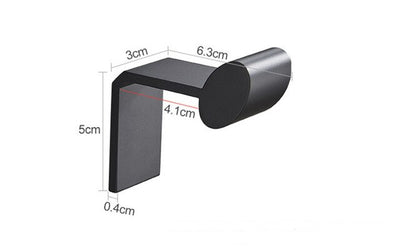 Crochet Porte Manteau Noir