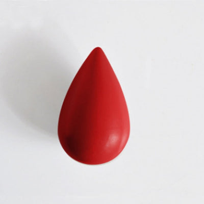 Crochet Porte Manteau Goutte d'Eau Rouge