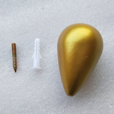 Crochet Porte Manteau Goutte d'Eau Doré