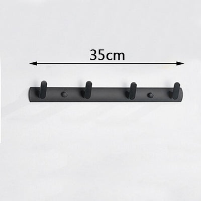 Porte Manteau Mural Noir Aluminium