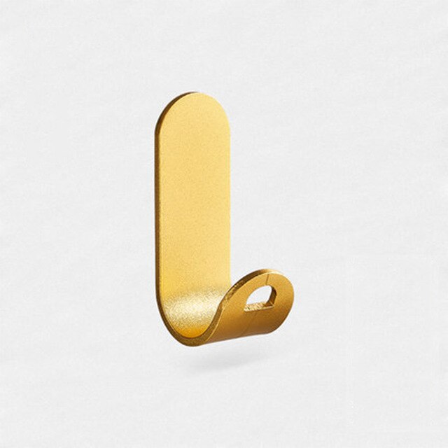 Crochet Mural Décoratif En Fer Doré à 8 Branches - Pour Vêtements, Chapeaux, Sacs - Dimensions 28.5x15.5x3 Cm - 11