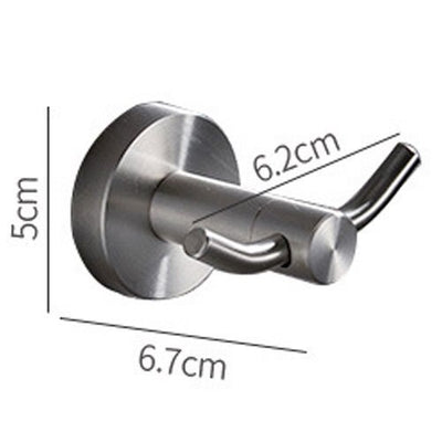 Crochet Porte Manteau Deux Crochets Argent