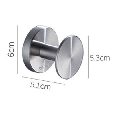 Crochet Porte Manteau Rond Argent Moderne