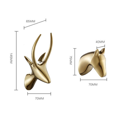 Crochet Porte Manteau Moderne Bronze