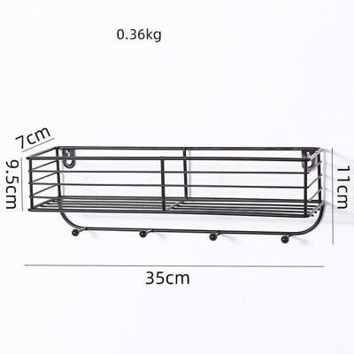 Etagère Porte Manteau Noir