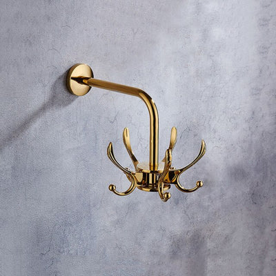 Porte Manteau Mural Perroquet Doré