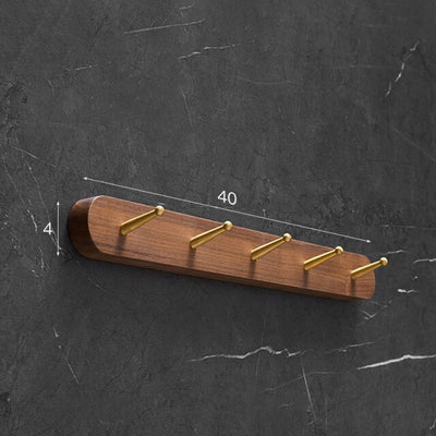 Patère Bois & Doré